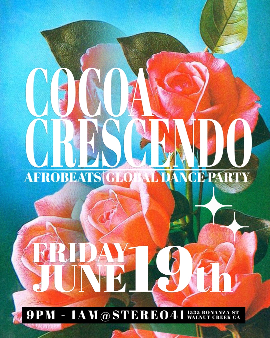 Event flyer for Cocoa Crescendo