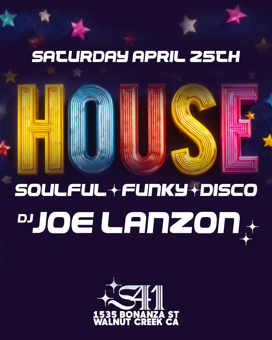 Event flyer for DJ Joe Lanzon