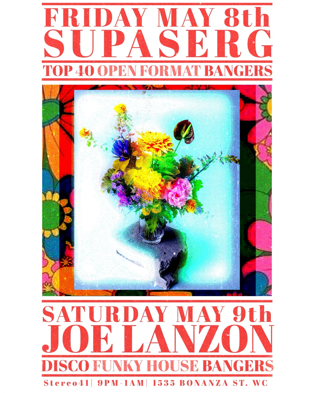 Event flyer for DJ Joe Lanzon