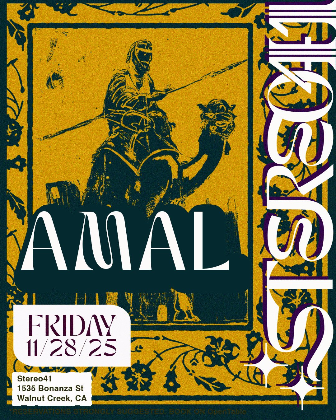 Event flyer for Amal