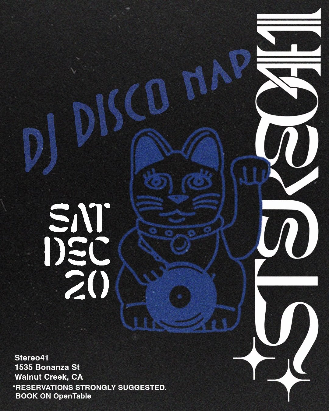 Event flyer for DJ Disco Nap