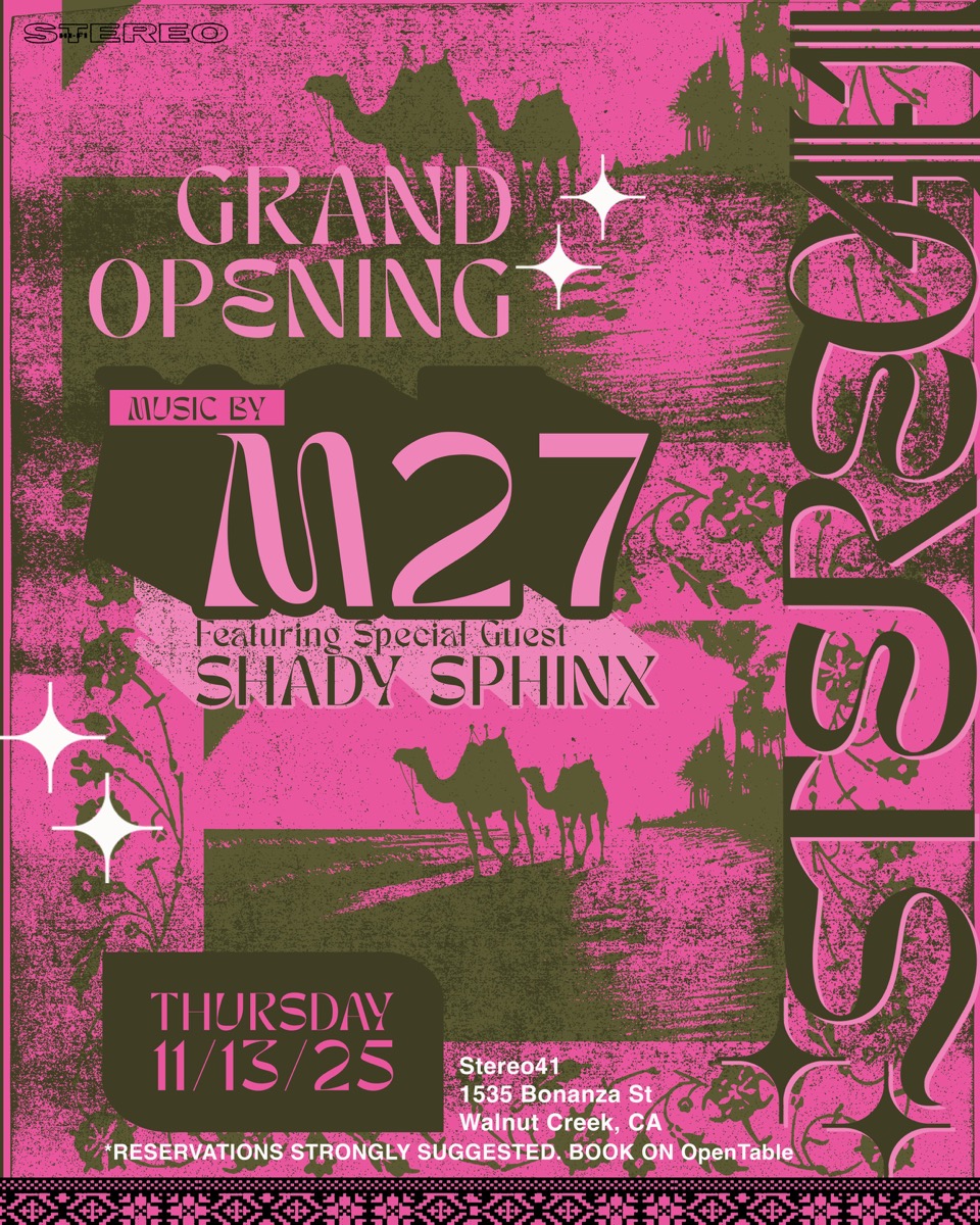 Event flyer for M27 + Shady Sphinx