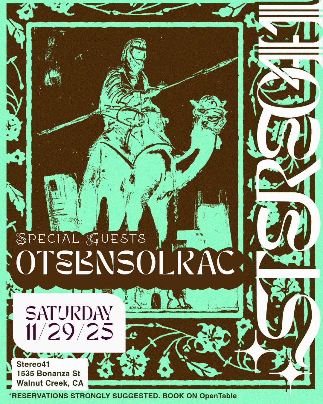 Event flyer for Otebnsolrac